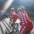 The Dots Cycling Jersey - Red Hot/Tang